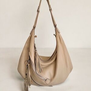 Salvatore Ferragamo large Beige Hobo tassel Bag